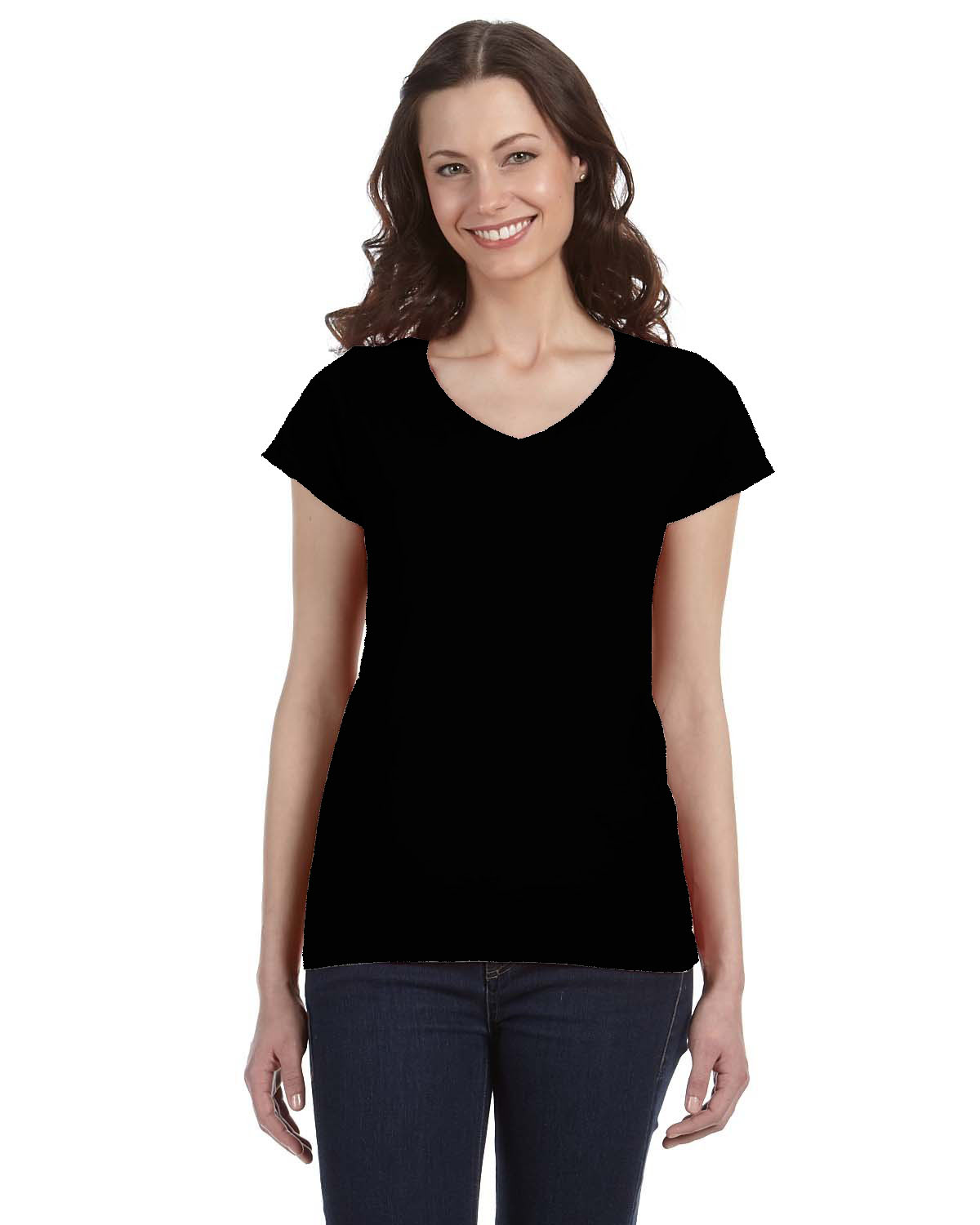 Gildan Ladies' SoftStyle® Fitted V-Neck T-Shirt | G64VL