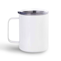 12oz Stainless Steel Mug-White-10 oz