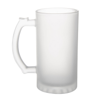 16oz Frosted Beer Mug-White-16oz