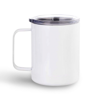 12oz Stainless Steel Mug-White-10 oz