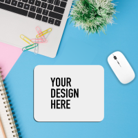 Mouse Pad-White-9.25 x 7.75