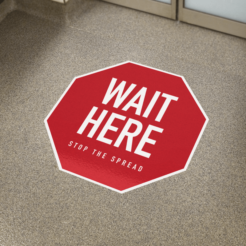 Social Distancing Floor Graphics Removable Adhesive Vinyl (13mil)
