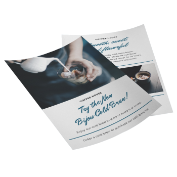 100lb Gloss Text Flyers