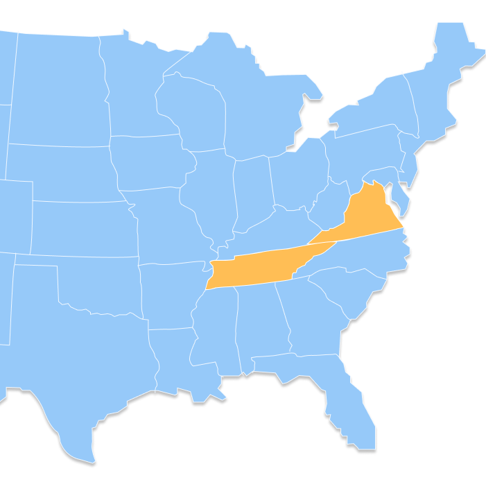 Free Delivery to Tennessee & Virginia