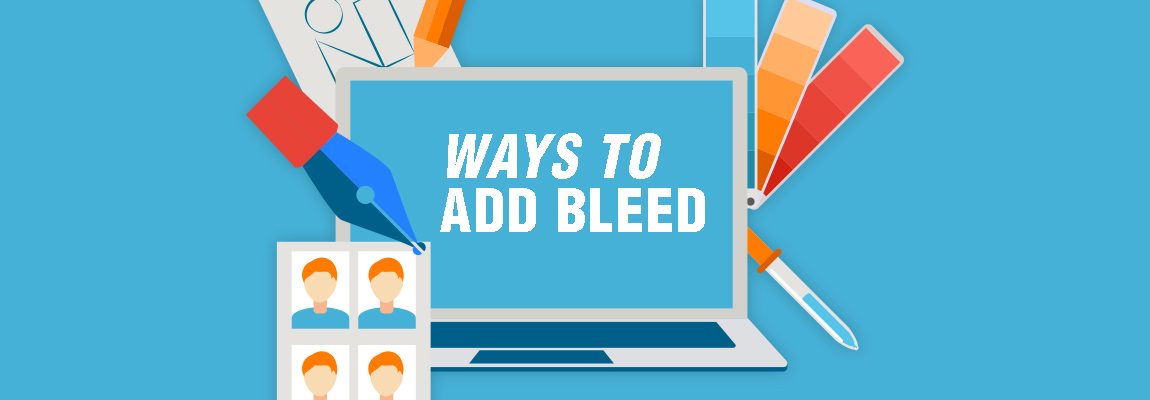 screen showing ways to add bleed