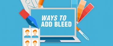 screen showing ways to add bleed