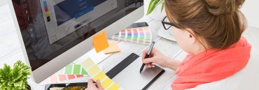 a graphic designer starts to design for print