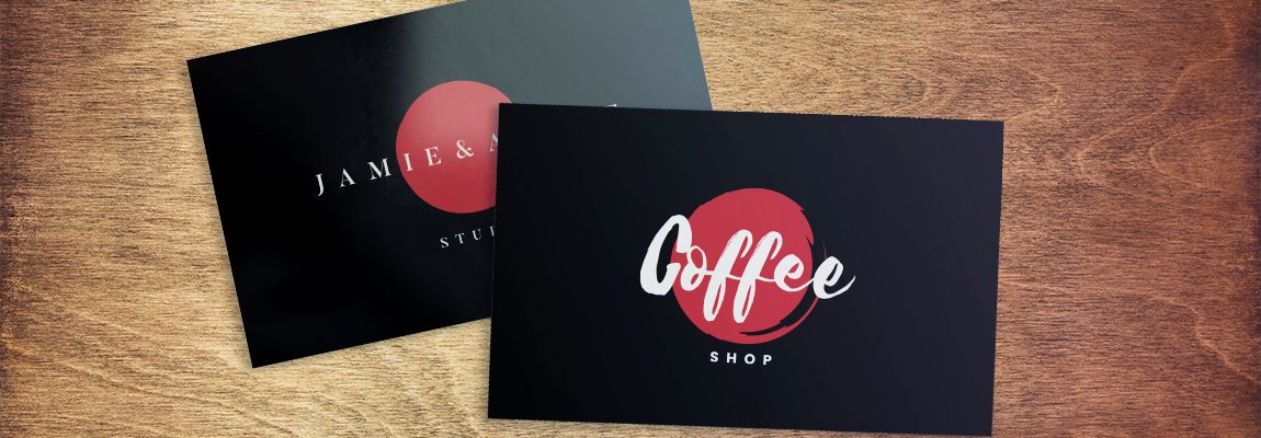 matte and glossy business cards