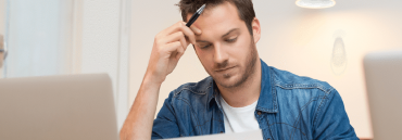man frustrated because his special offers aren't working